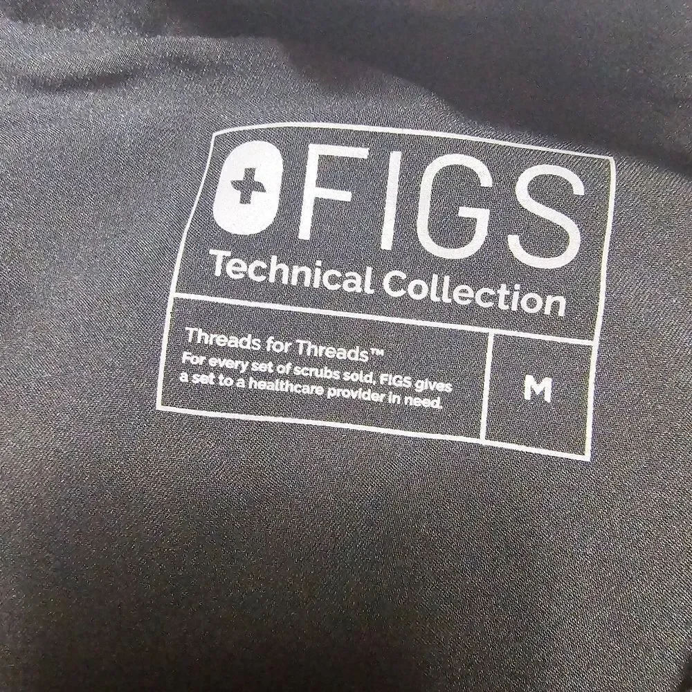 Figs Black Straight Leg‎ Trouser Chino Pants Men's Size Medium